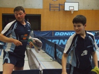 Gianluca im Doppel mit Marco
