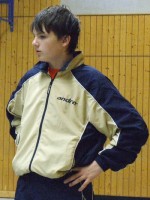 Ricardo Walther im TTC-Trainingsanzug